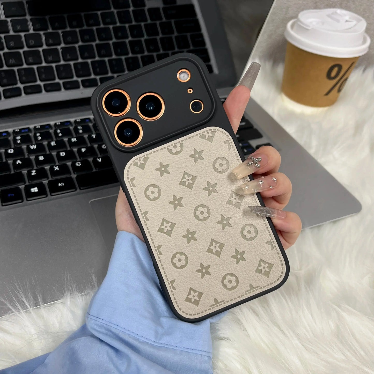 Suitable for Iphone 17, 16, 15, 14, 13 Pro Max, Viral High-Endleather Pattern Phone Case,Leather Phone Caseforbothboys and Girls.17 Promax Case/16 Pluscase/15Promaxcase-Zq145