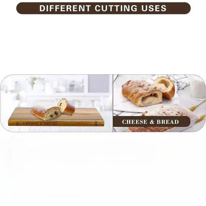 1PC Book Shape Cutting Board Set with Wooden Stand Safe for Fruit Vegetable Meat Fish Cheese Bread