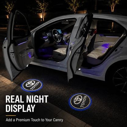 2PCS Toyota LED Door Logo Projector Lights, Plug & Play Welcome Lights, No Wiring