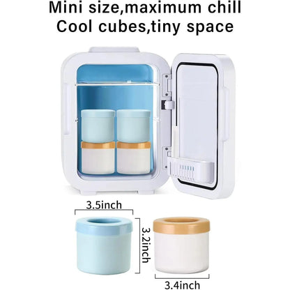 Large round Sphere Ice Mold, Upgraded Flexible Bpa-Free Silicone Ice Cube Maker, Reusable Stackable Easy-Release Tray with Lids, Home Supply for Whiskey Drinks, Blue, Ice Cubes