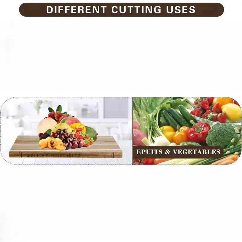 1PC Book Shape Cutting Board Set with Wooden Stand Safe for Fruit Vegetable Meat Fish Cheese Bread