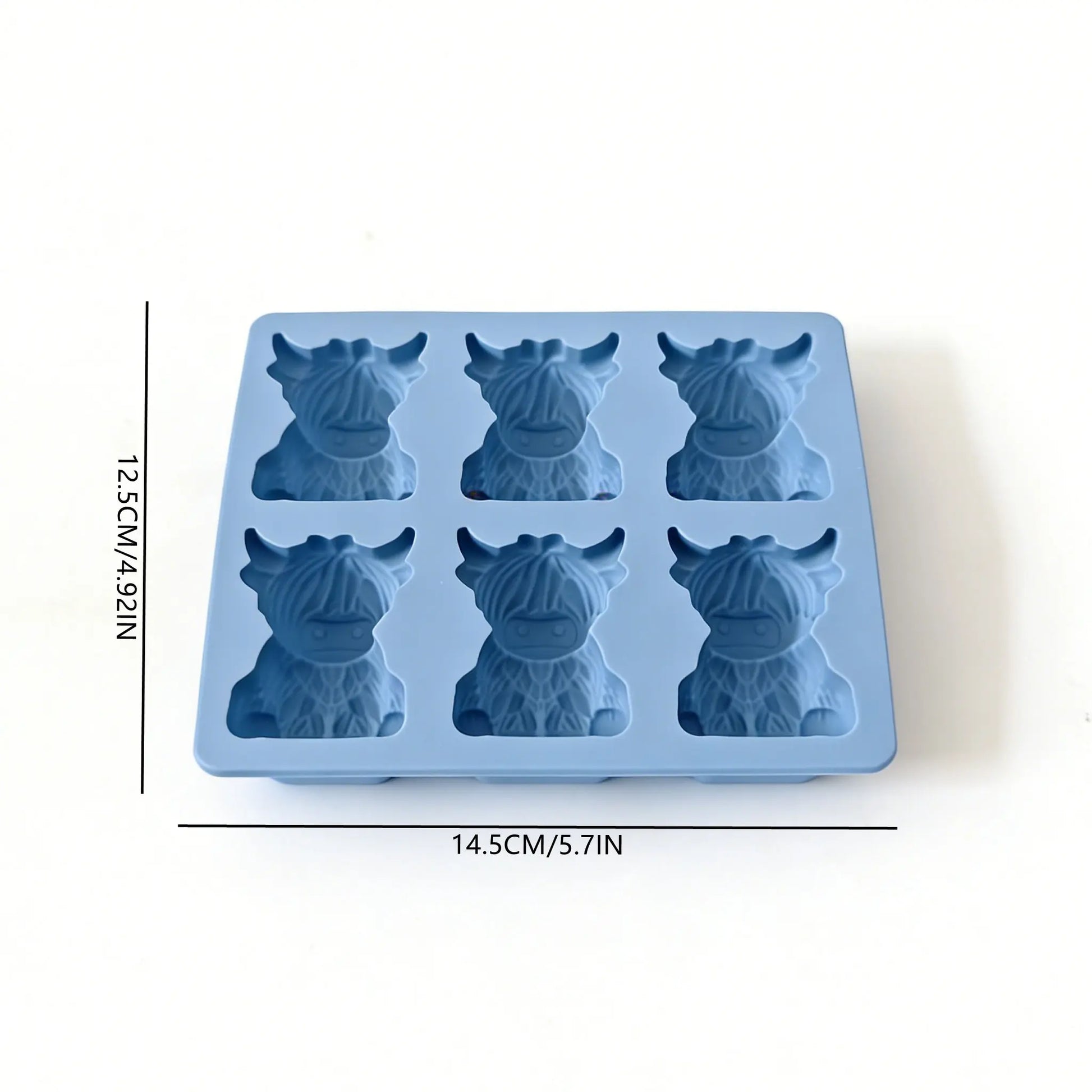 Mini Highland Cow Ice Cube Mold, Ice Cube Tray, Cute 3D Ice Cubes for Drinks, Parties, and Gifts, Perfect for Beverage Enhancements